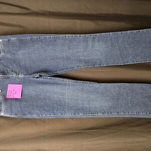 Classic Blue Boot Cut Jeans with Faded Wash